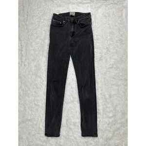 Acne Studios Skin‎ 5 Used Black High Rise Skinny Jeans Womens Size 27/32